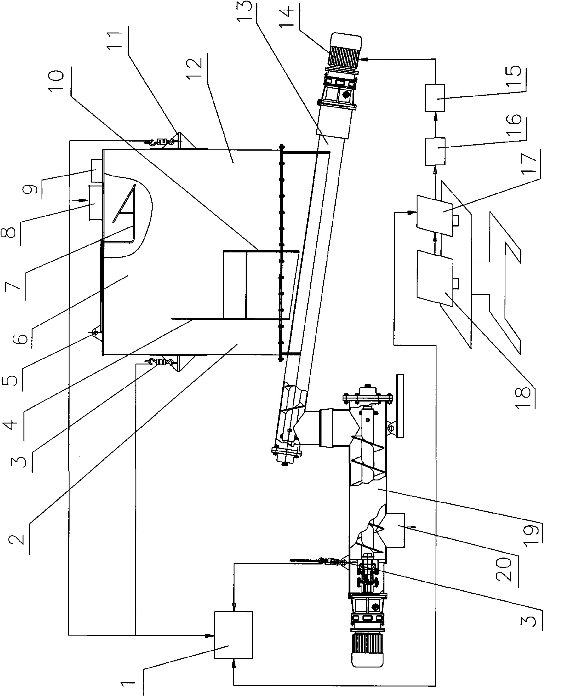 Cement supply online calibration system of stable soil plant mix equipment