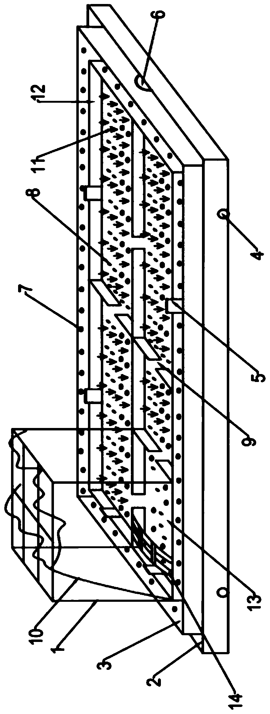 Rice-Azolla-fish three-dimensional planting and cultivation system