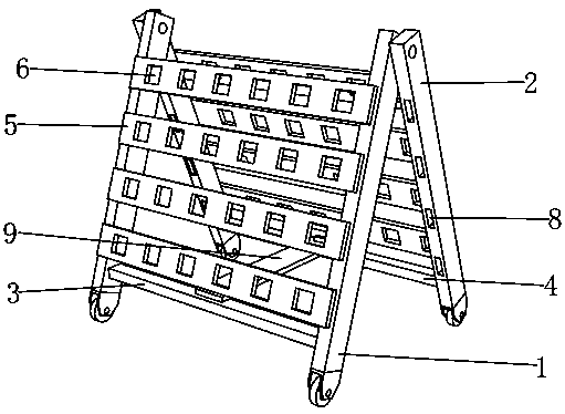 Storage battery test rack