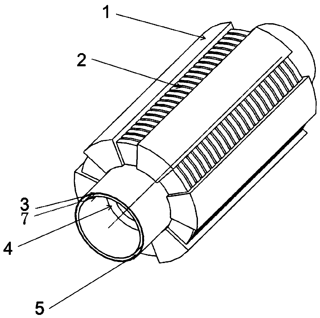 A Cylindrical Linear Induction Electromagnetic Pump Added with a Steady Flow Guide