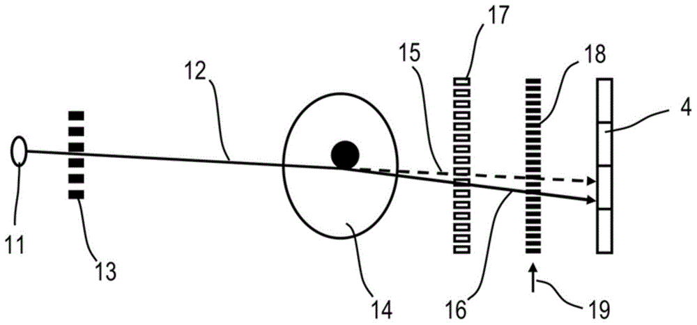 X-ray recording system for differential phase contrast imaging of an examination object by way of phase stepping