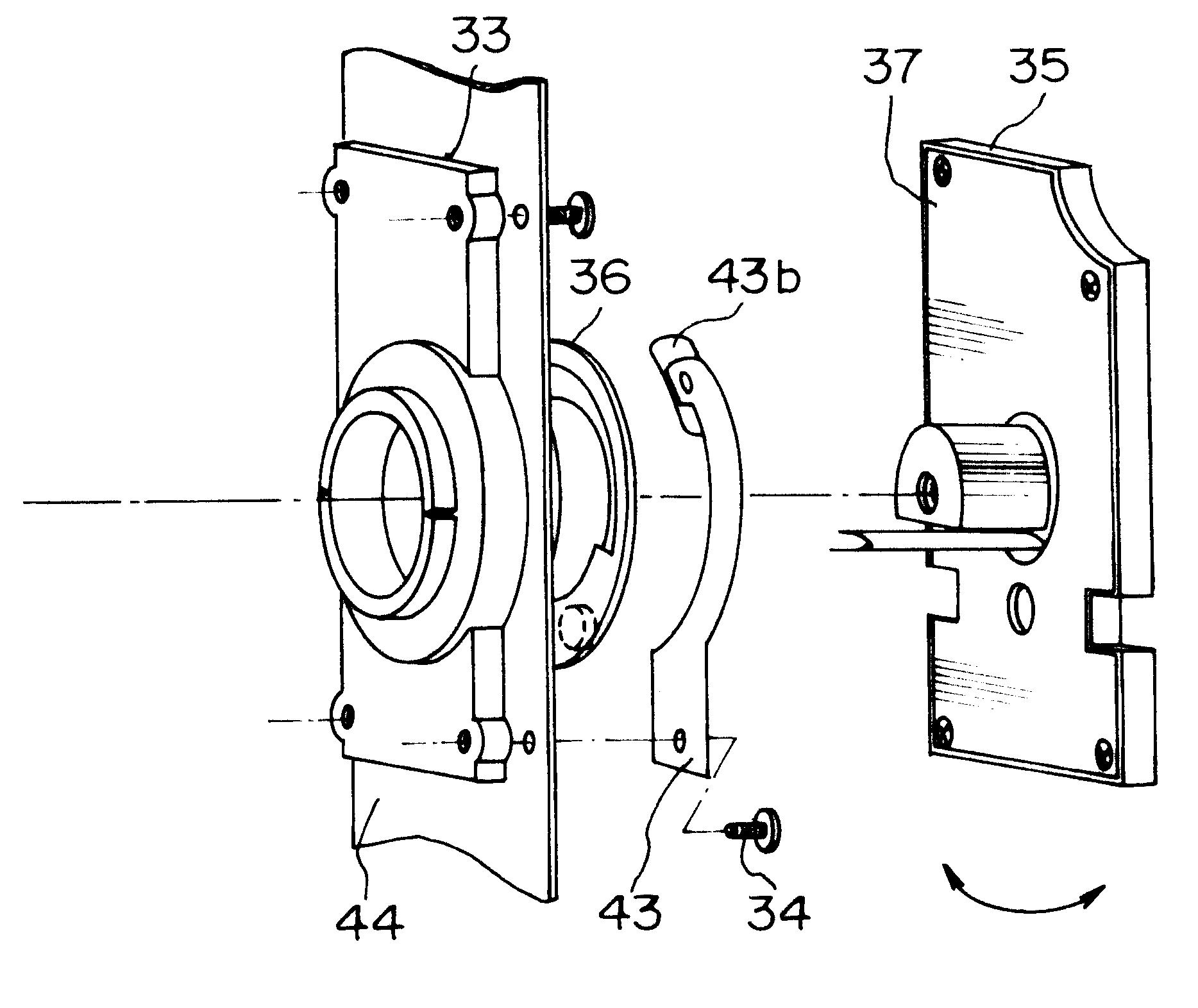 Image recording device having a ground connector