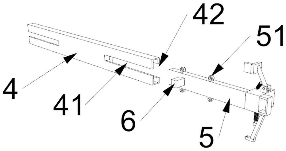 A light-duty cargo box hoisting jaw structure for storage