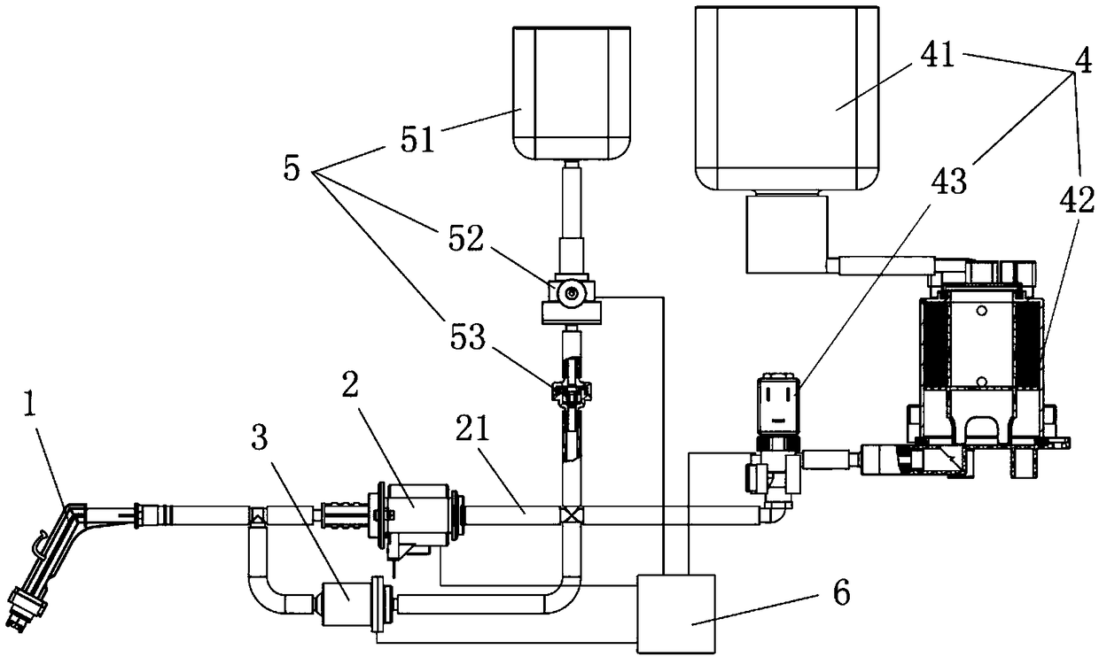 Cleaning system with water purification function