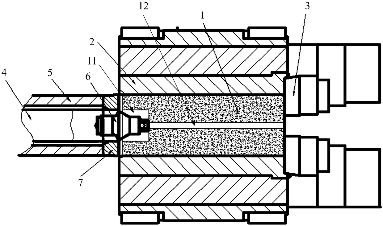 Penetration extrusion process of seamless pipe and hollow cast ingot