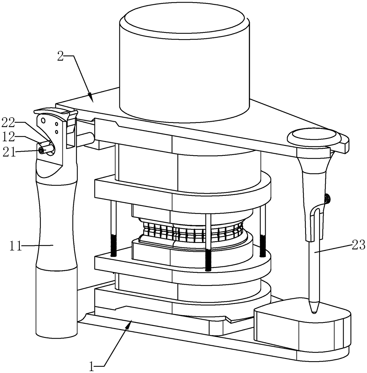 Mounting method for false tooth biting test