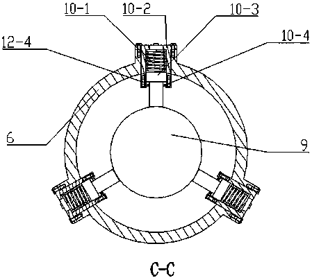 Flexible grinding head device of pneumatic grinding machine