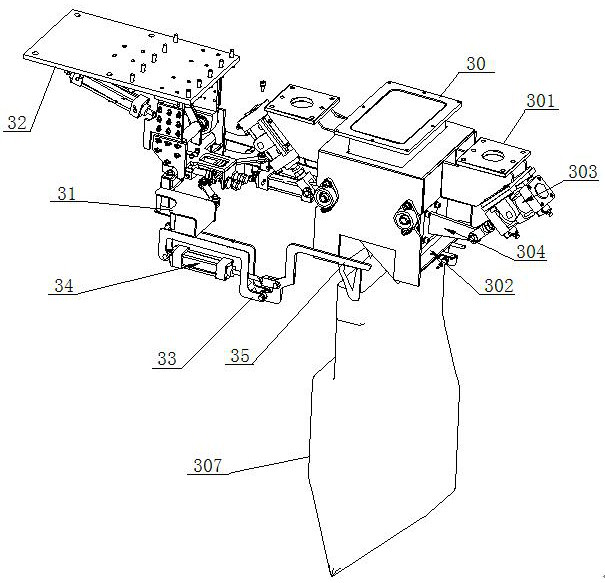 Packaging machine suitable for inner and outer separation of packaging bags