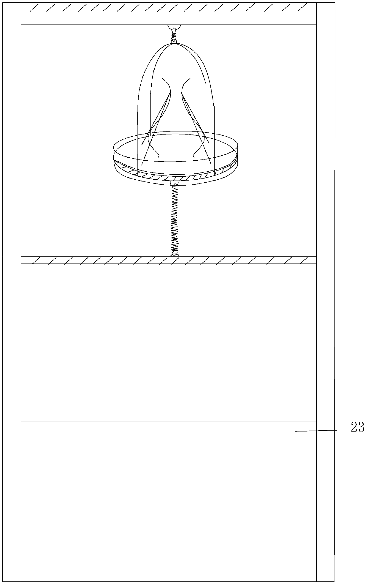 Anti-shock suspension vibration reduction control method and device for museum cultural relics system