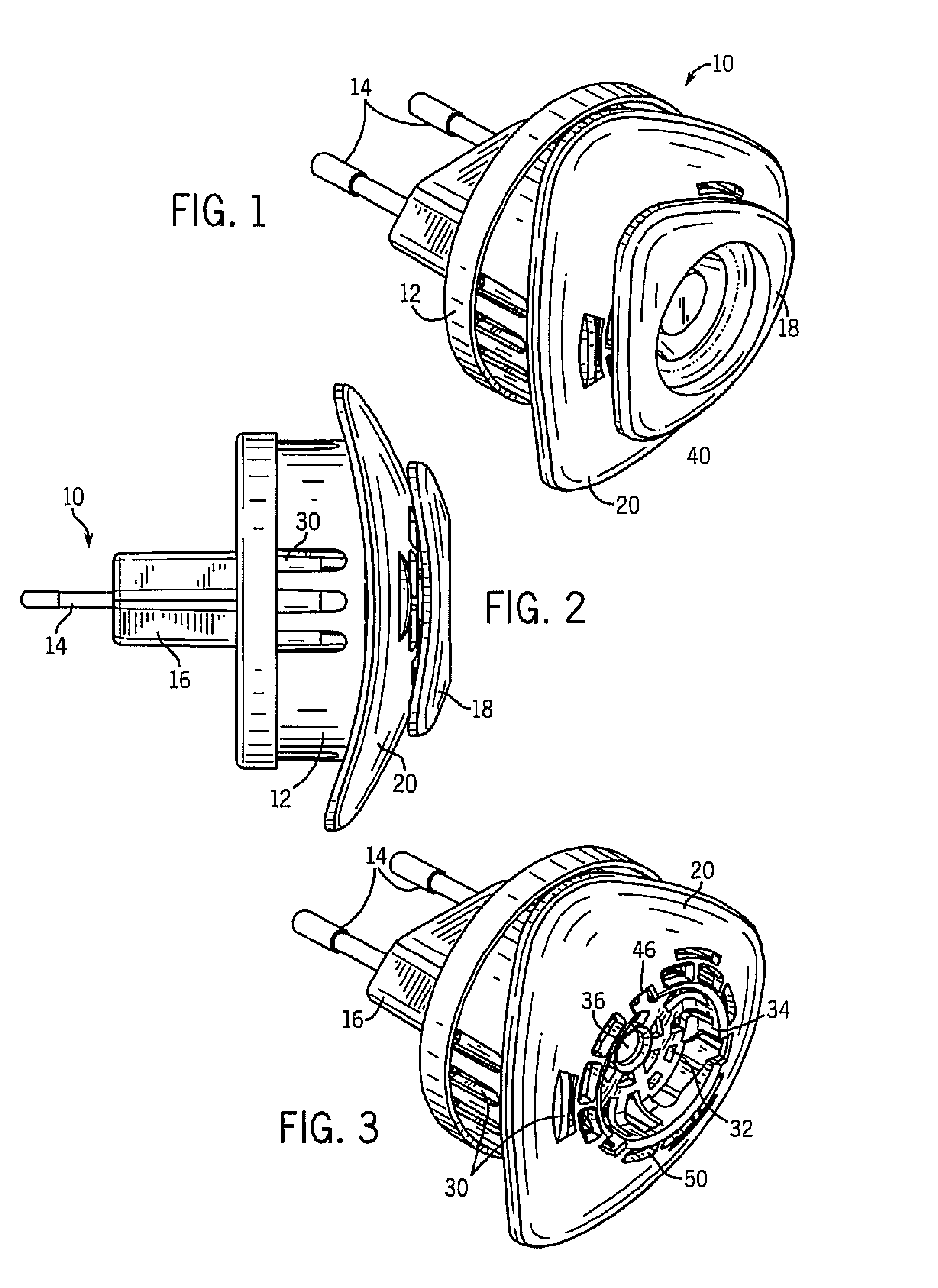 Air treatment device with reservoir refill