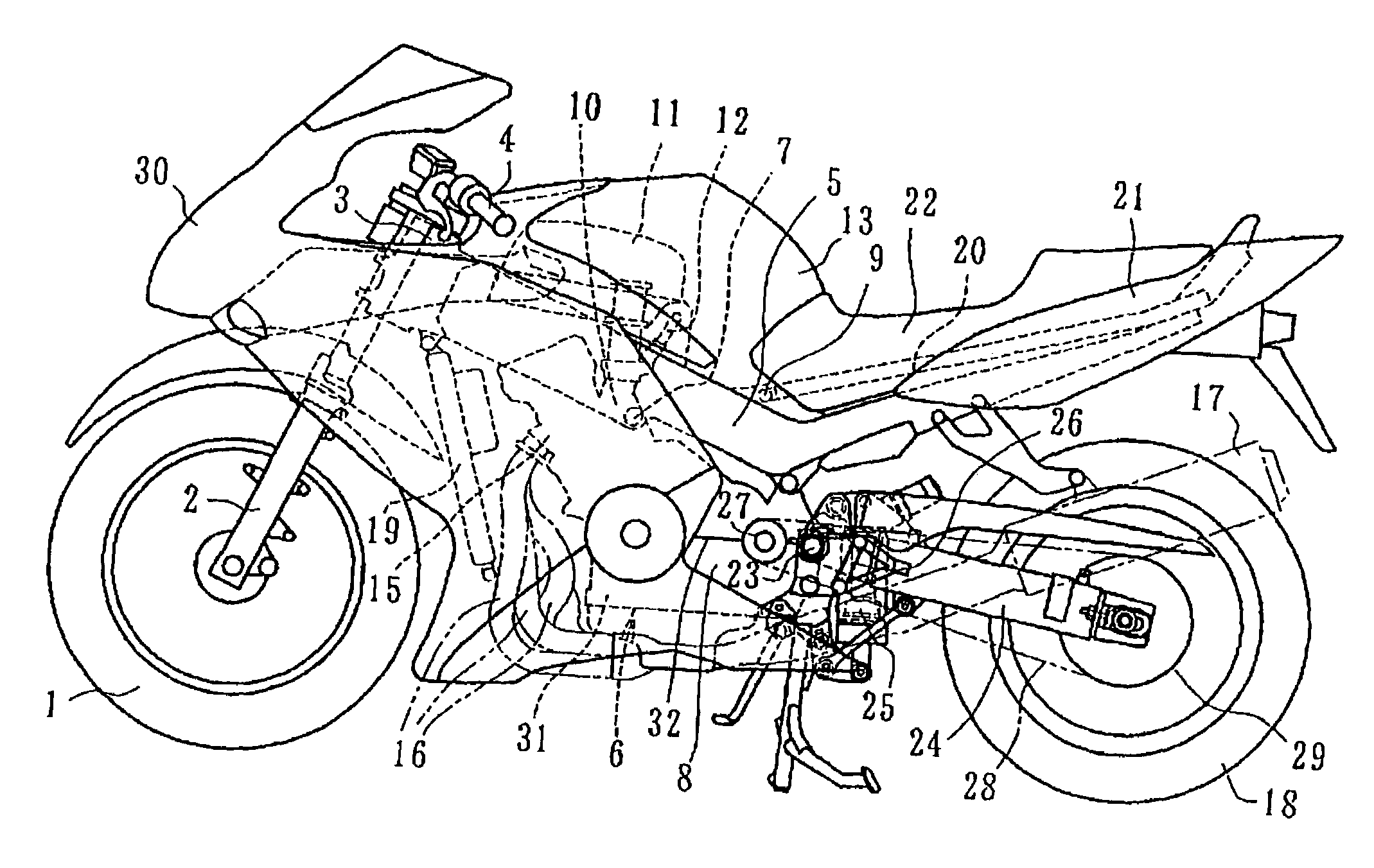 Structure for installing rear cushion