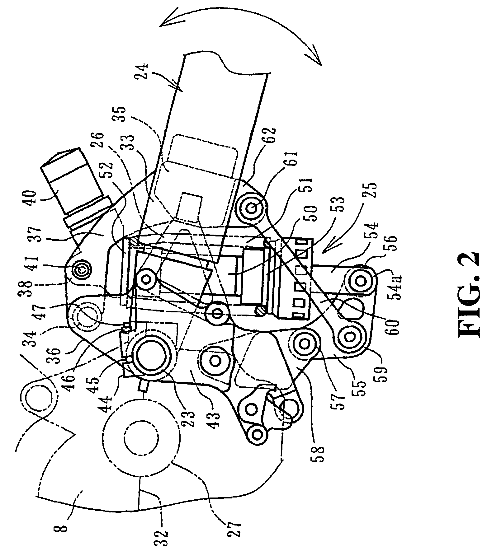 Structure for installing rear cushion