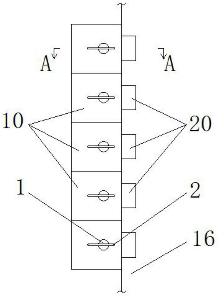 Vertical type ecological wave dissipation breakwater