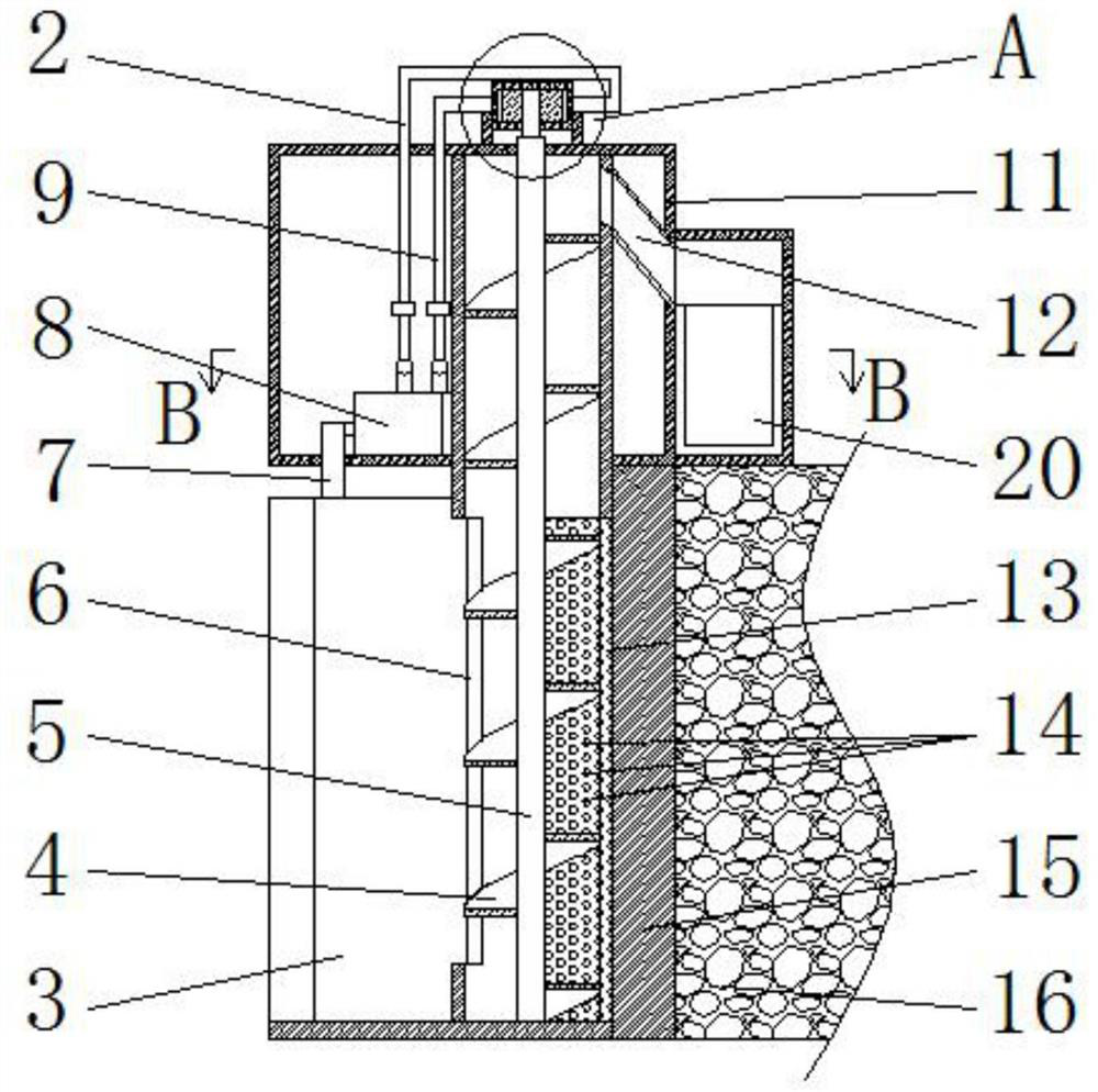 Vertical type ecological wave dissipation breakwater