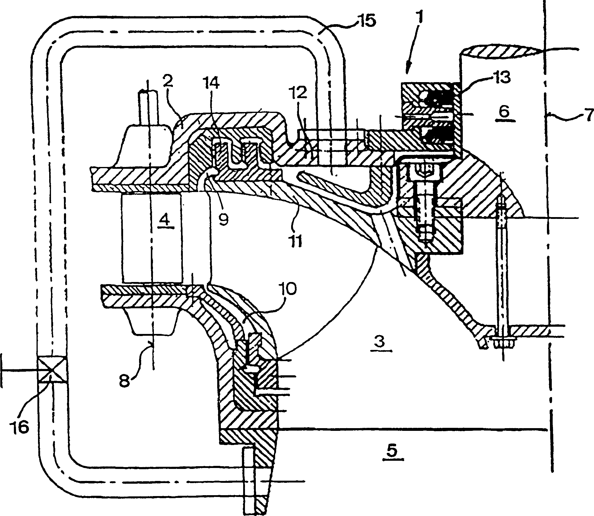 Sealing in hydraulic turbine unit