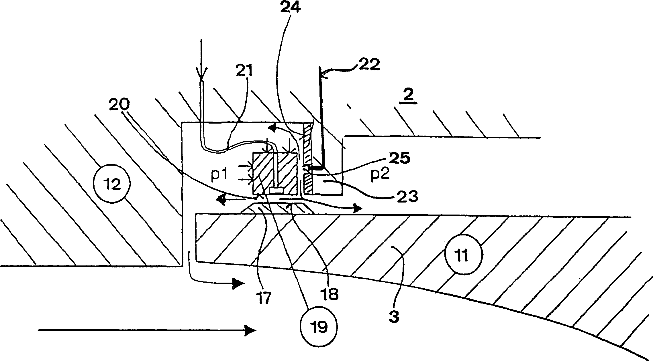 Sealing in hydraulic turbine unit