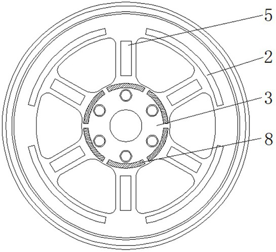 Ultra-light wheel with balance adjusting structure