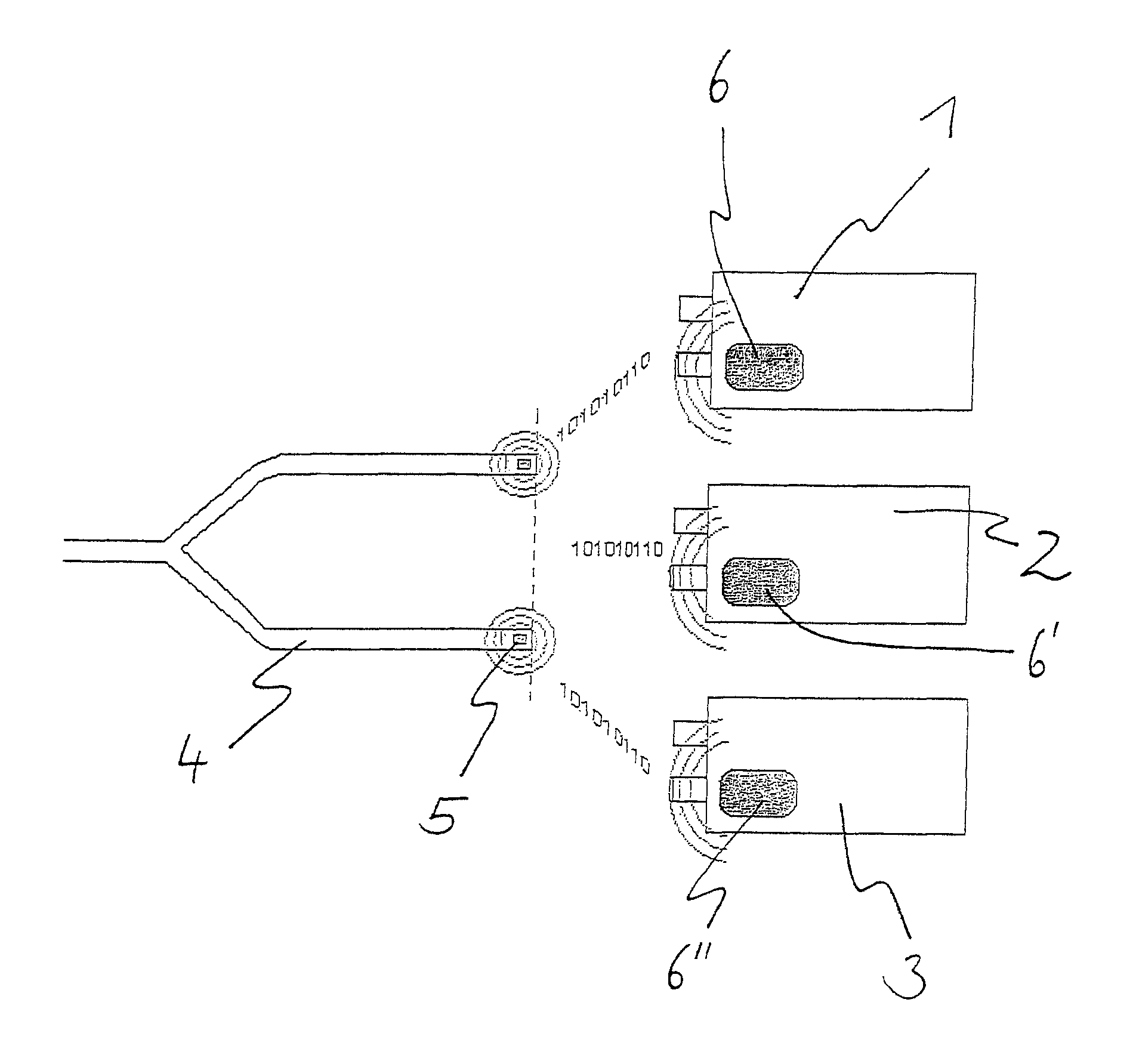 Process and device for the automatic identification of breathing tubes