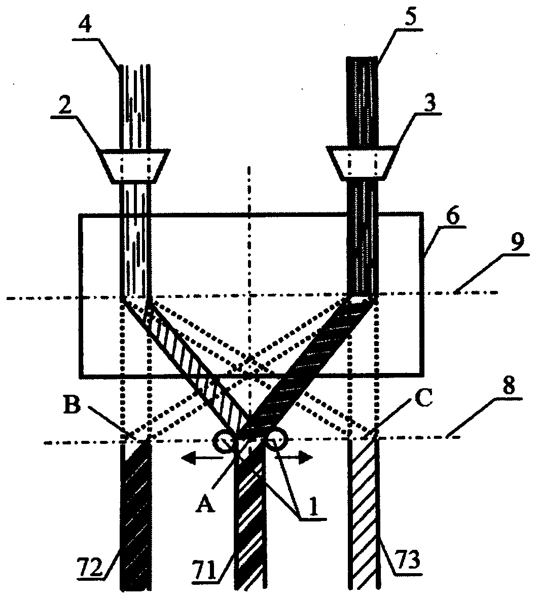 A Gradient Color Spinning Mechanism, Method and Application of Pre-moving Coupling and Wrapping