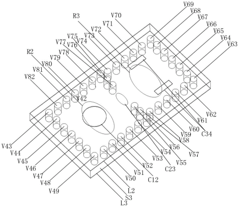 E-band high rejection bandpass filter based on ltcc