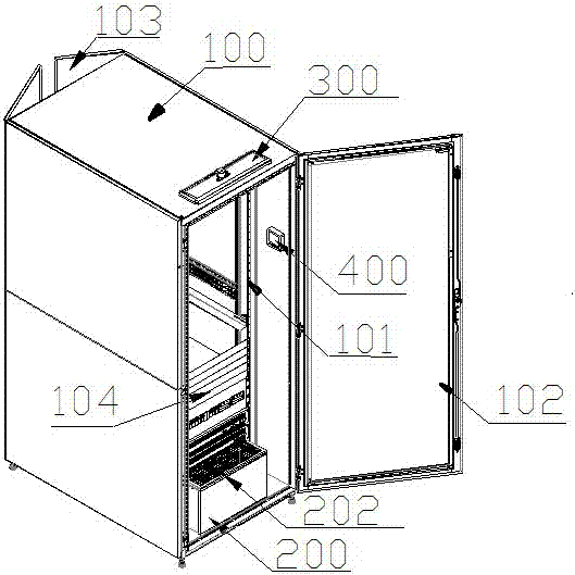 Data center machine cabinet apparatus and emergency heat dissipation method therefor