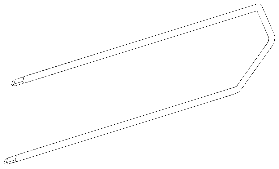 Flat copper wire bending forming device