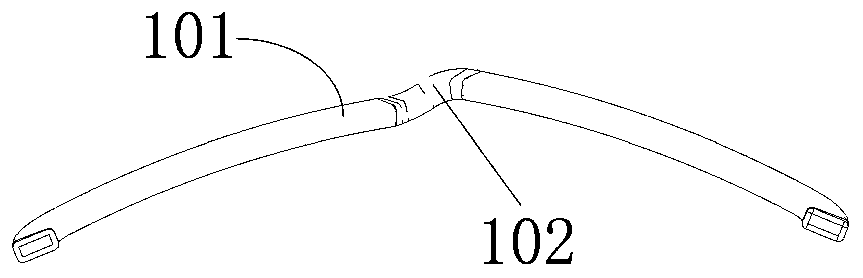 Flat copper wire bending forming device