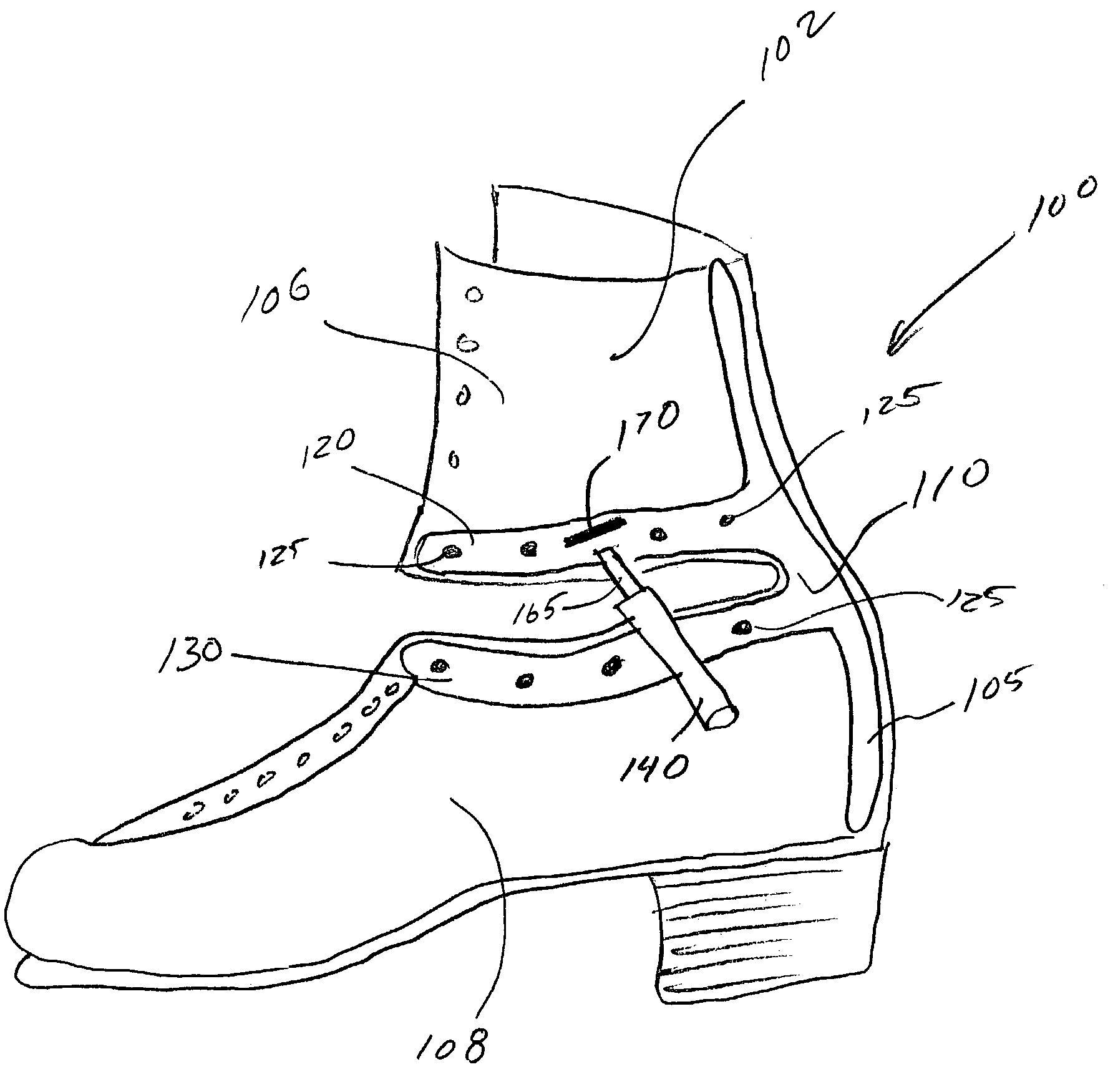 Variable flexion resistance sport boot