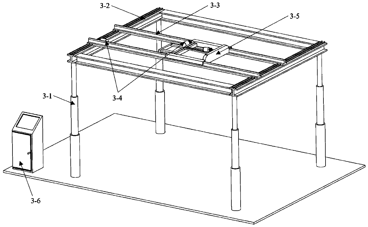 Concrete preparing, mobile filling and vibrating integration device and method