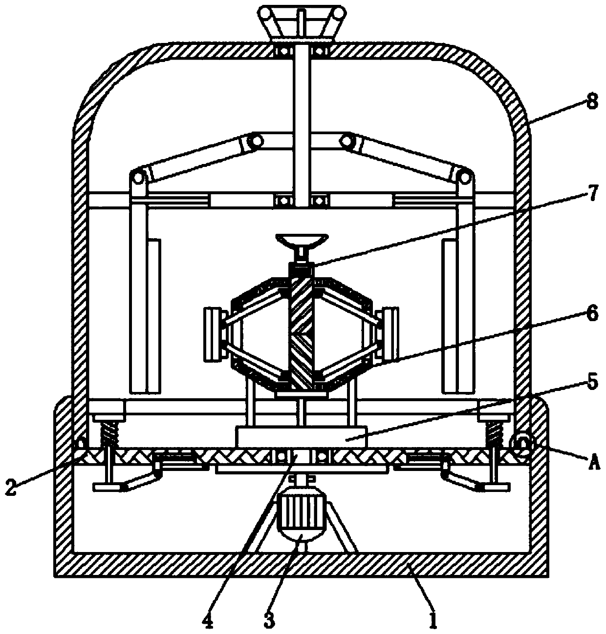 Bottle body label removing device and method for circular canned bottle recycling