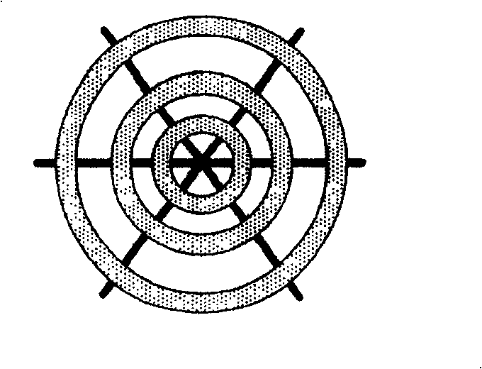 Bubbling tower reactor having damping internal construction member