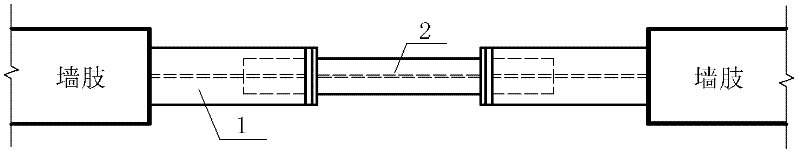 Steel coupling beam capable of being replaced after strong earthquake