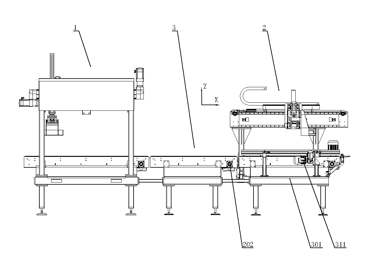 Truss box distribution robot