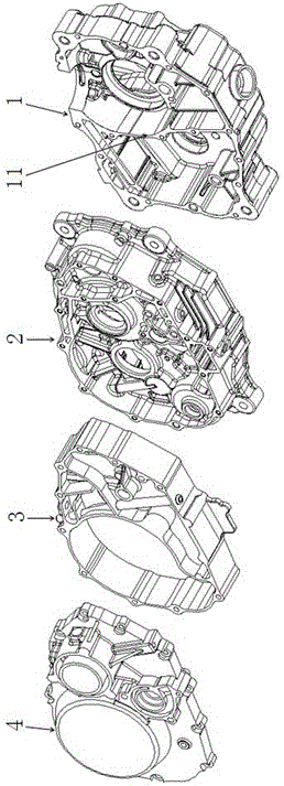 Double lubrication circuit structure for engine