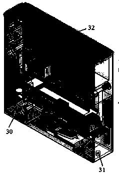 Single-pole embedded type electromagnetic switch