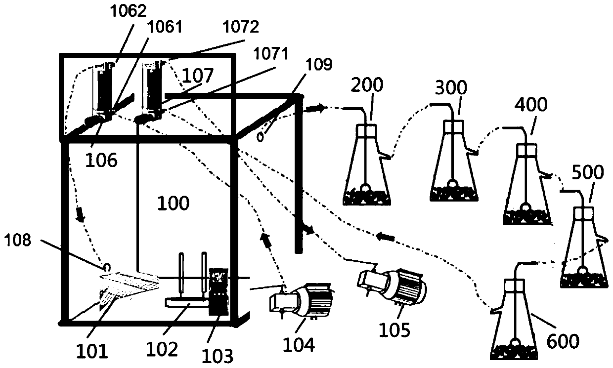 Moxa smoke enrichment device and moxa smoke enrichment analysis method