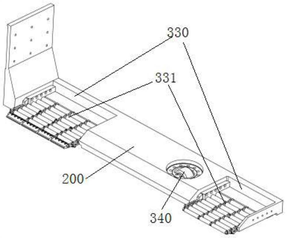 Calculation-based control system and method for forklift parking robot in free stop arm