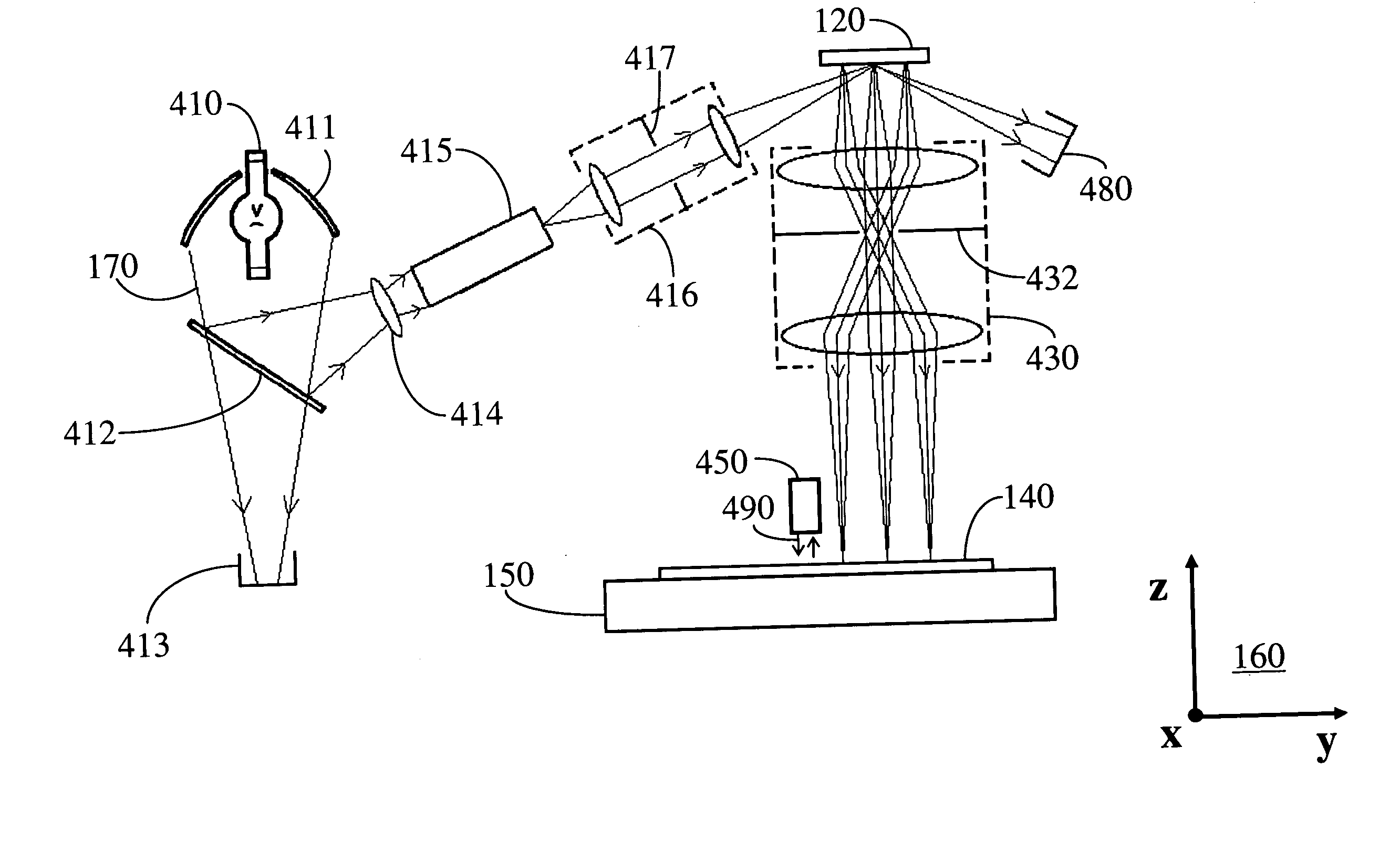 Continuous direct-write optical lithography