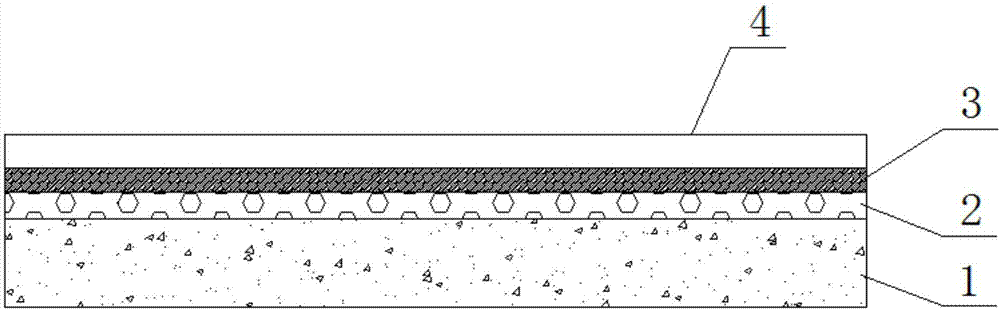 Road with long service life and construction method thereof