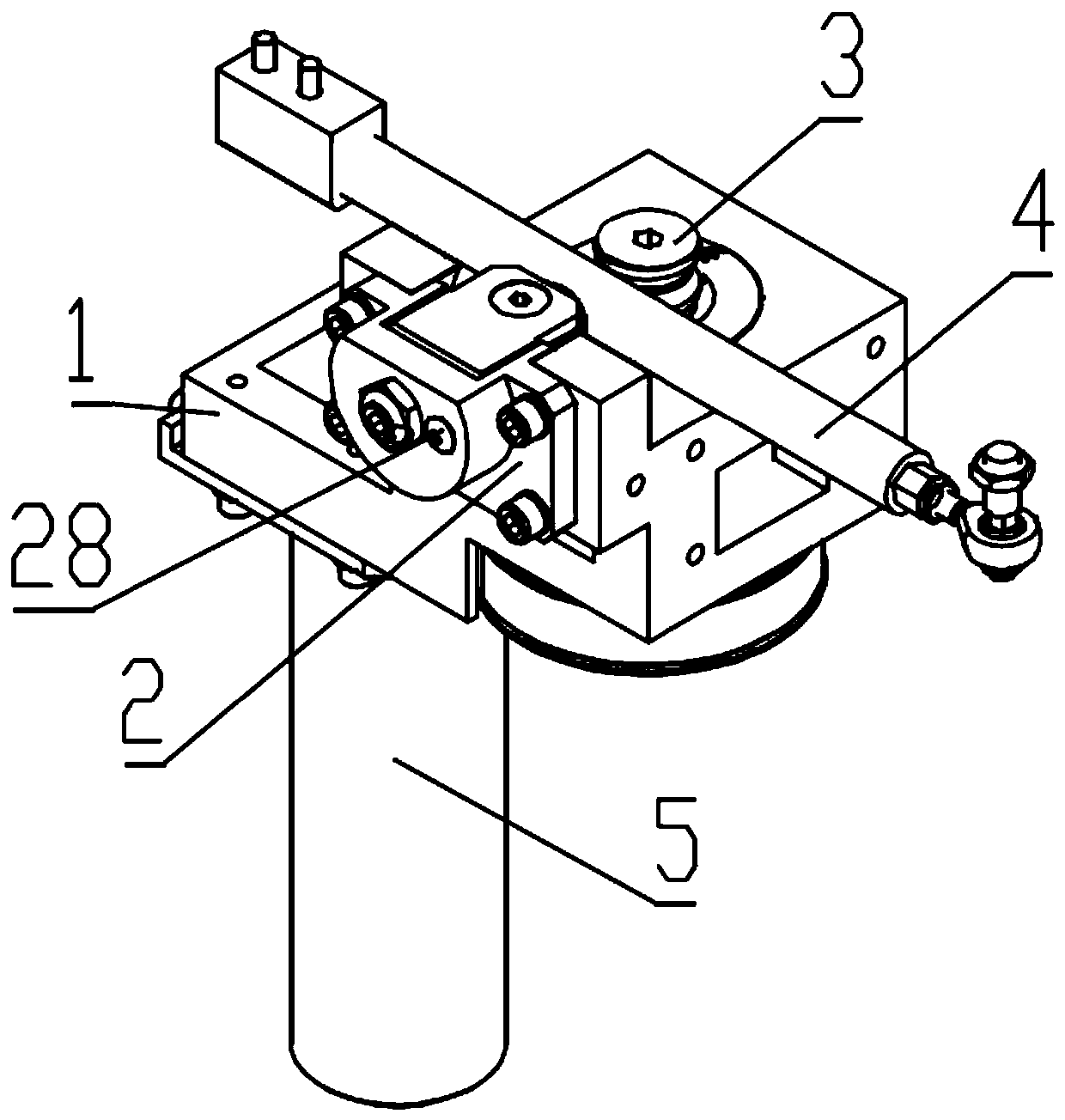 A friction rod transmission device