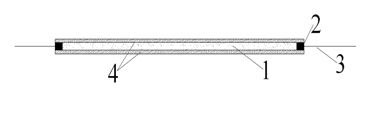 Surface deformation distribution test sensing element