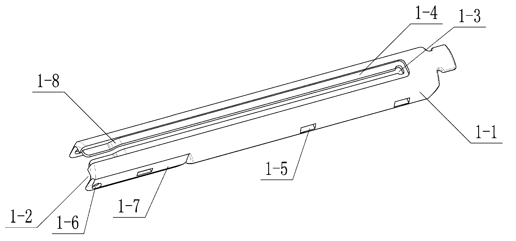 Nail cartridge base of disposable intracavity incision anastomat