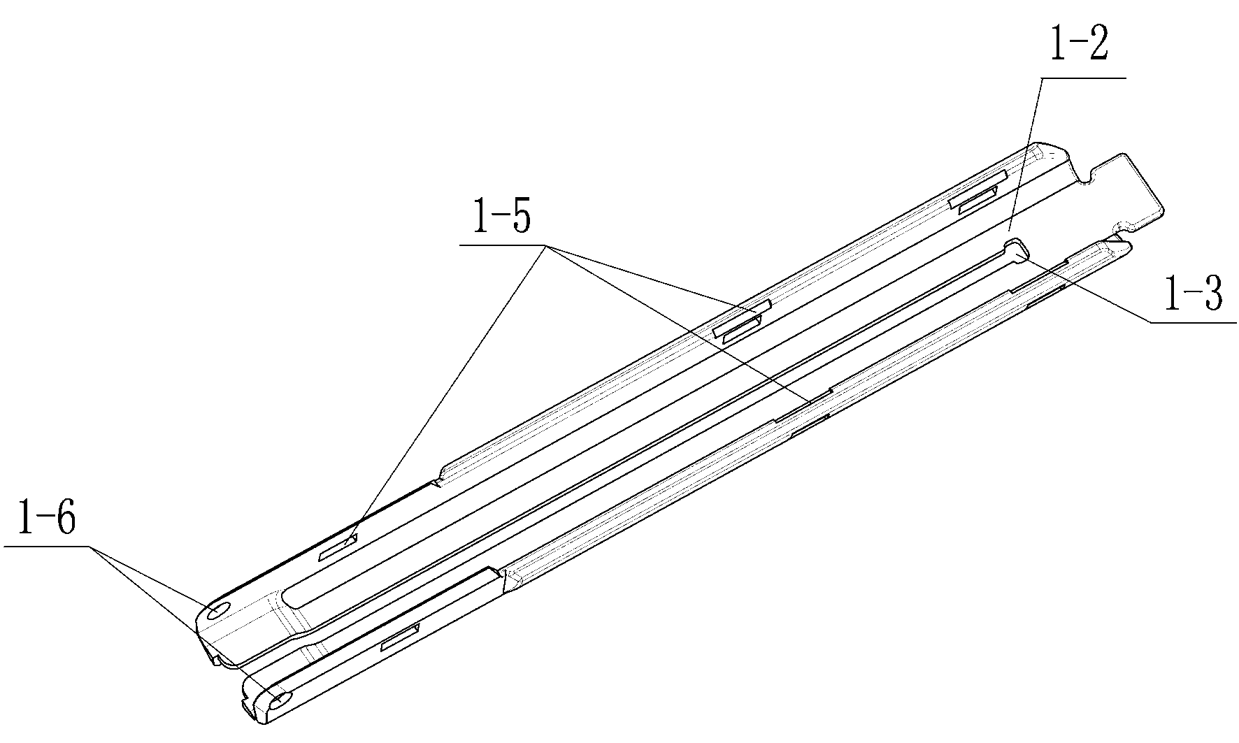 Nail cartridge base of disposable intracavity incision anastomat