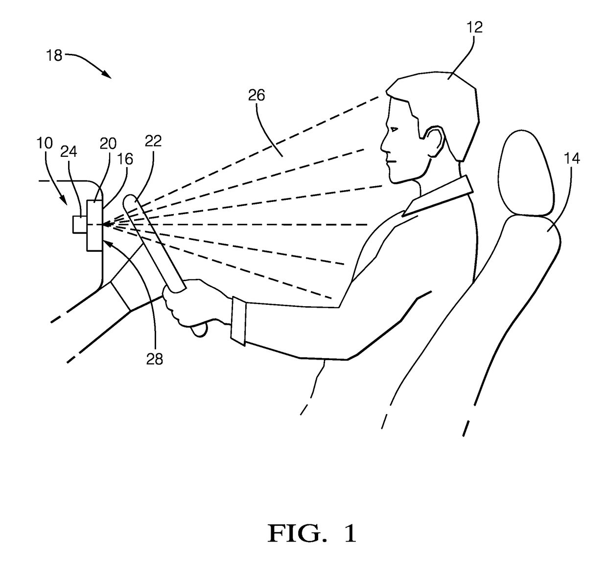 Reconfigurable display with camera aperture therethrough