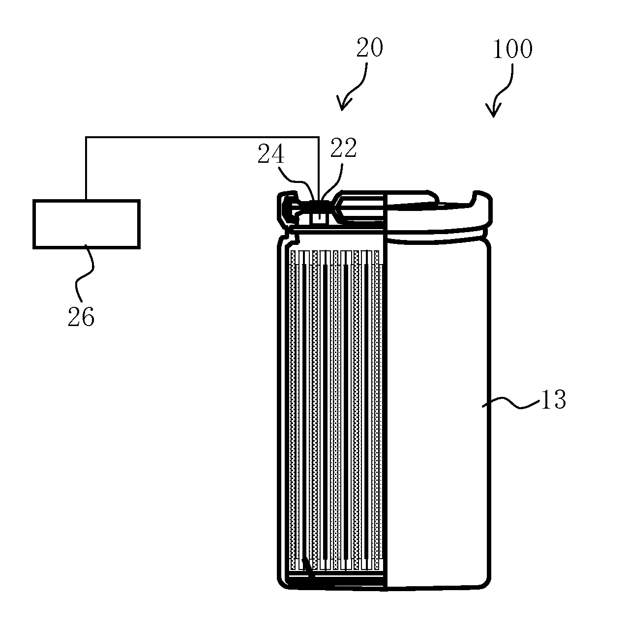 Lithium-ion battery and method for regenerating the same