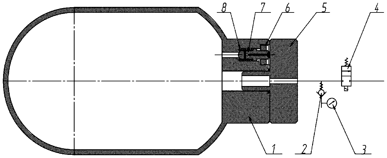 Opening self-pressure relief type gas storage bottle device