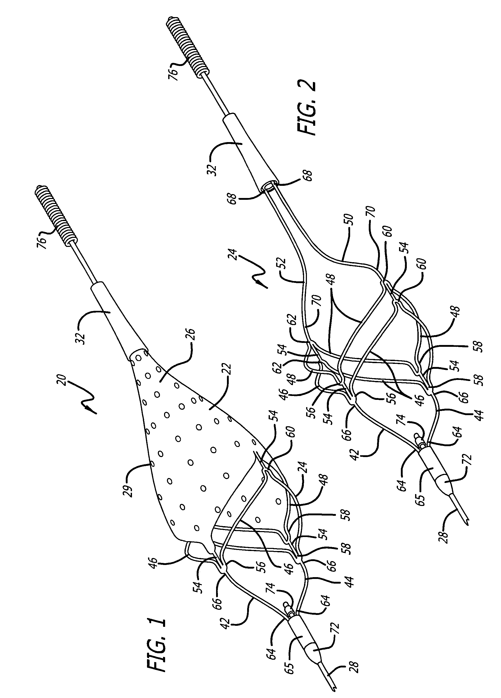 Flexible and conformable embolic filtering devices