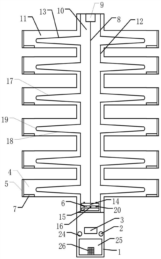 Three-dimensional express cabinet with express verification function