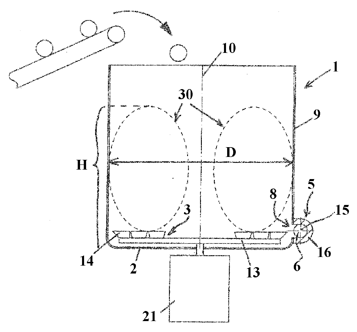 Apparatus for processing plastic material