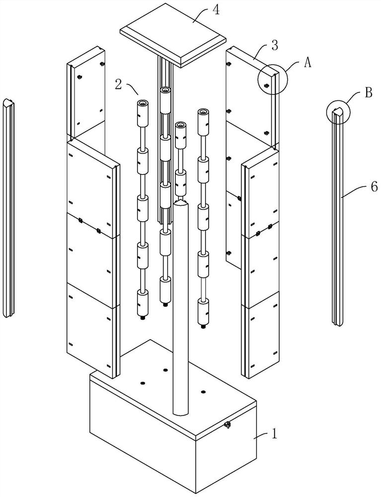 A spliced ​​identification plate and its installation method